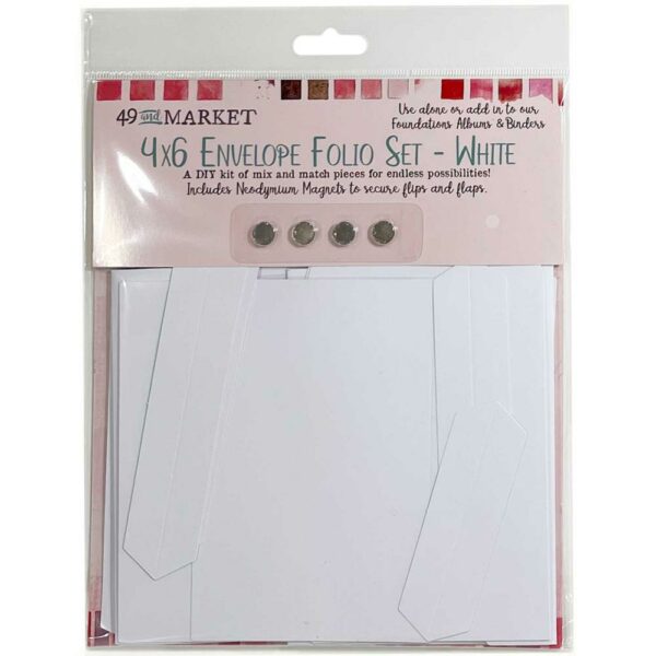 49 & MARKET 4X6 ENVELOPE FOLIO WHITE