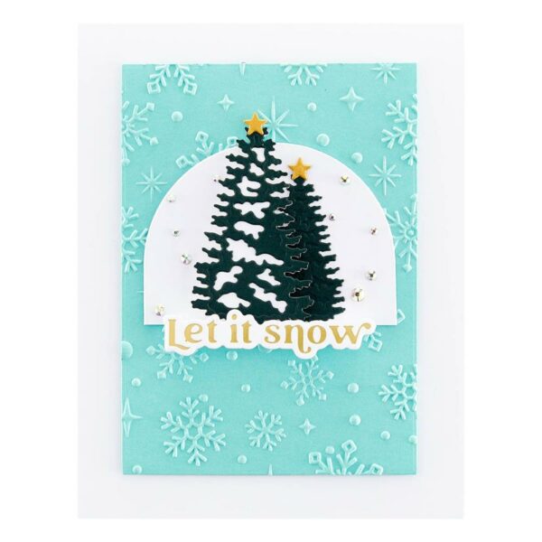 Spellbinders SIMON HURLEY EMBOSS FOLD SPARKLING SNOW