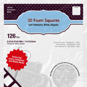 Scrapbook Adhesives 3-D Foam Squares White Regular