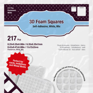 Scrapbook Adhesives 3-D Foam Squares White Mix