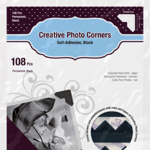 Scrapbook Adhesives Classic Paper Corners Black 126