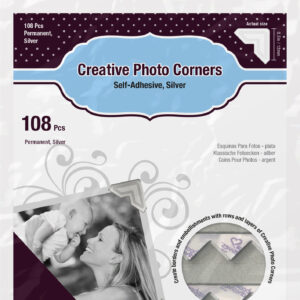 SCRAPBOOK ADHESIVES CLASSIC PAPER CORNERS SILVER 108