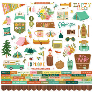 Simple Stories Trail Mix Cardstock Stickers