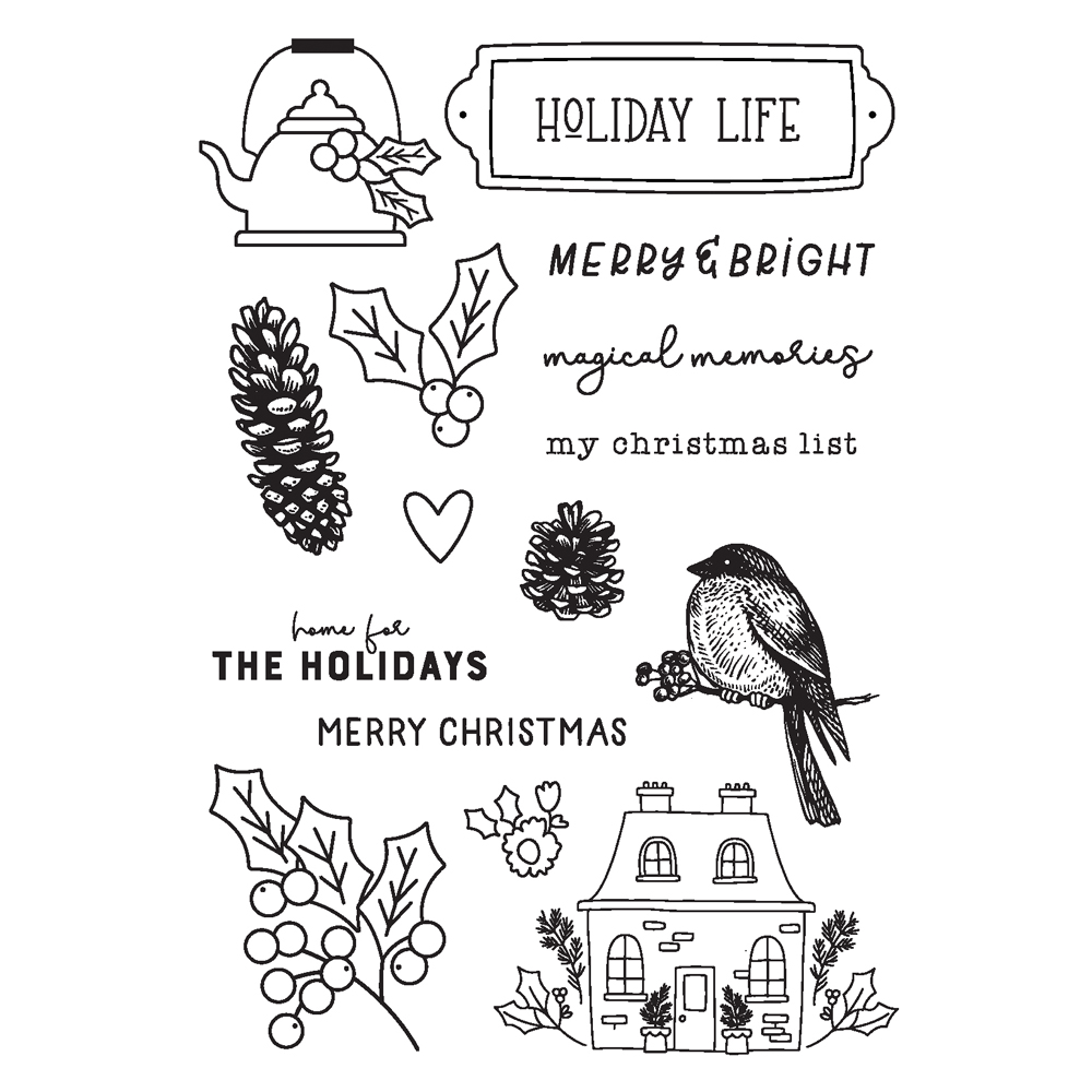 Simple Stories the Holiday Life Stamps
