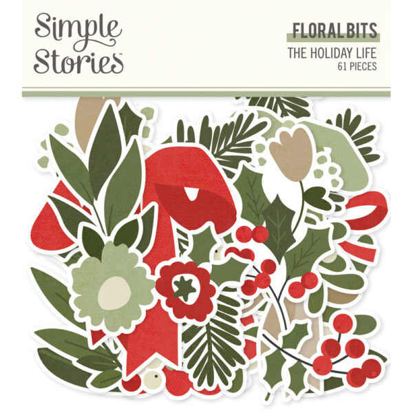 Simple Stories the Holiday Life Floral Bits & Pieces