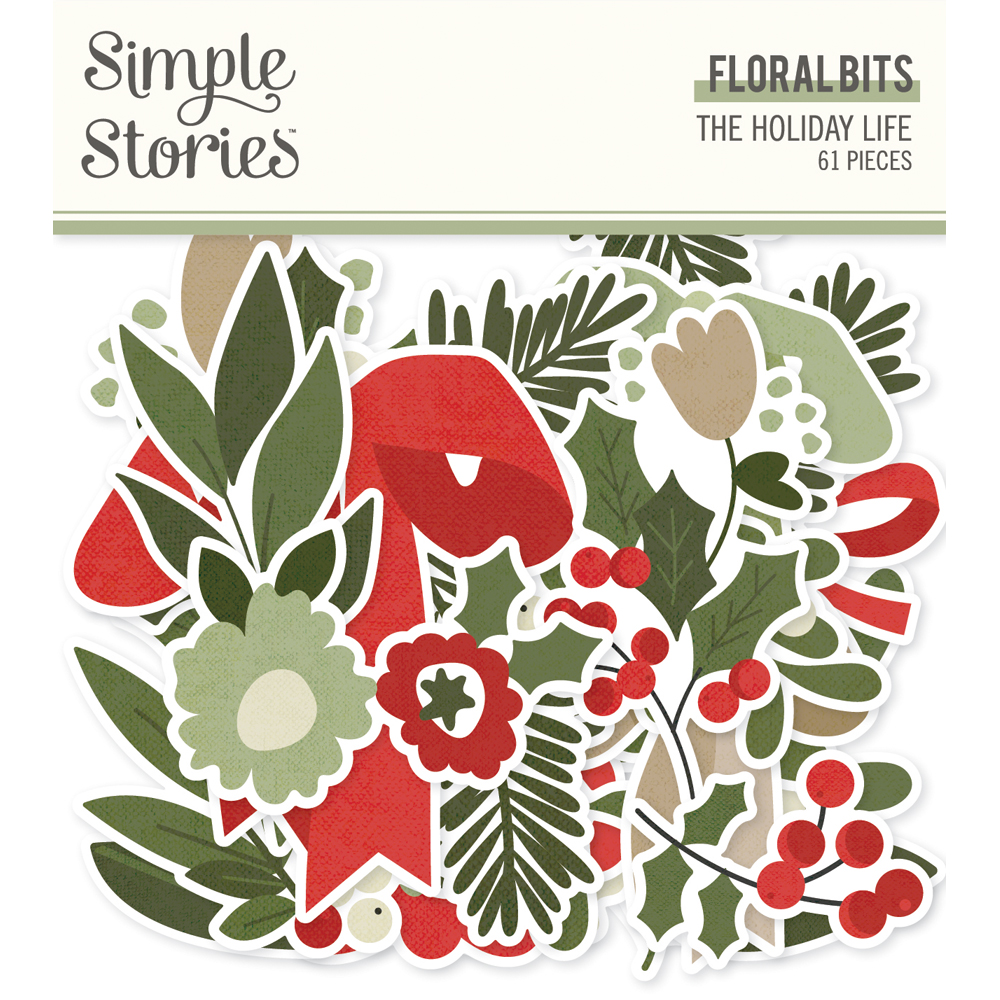 Simple Stories the Holiday Life Floral Bits & Pieces