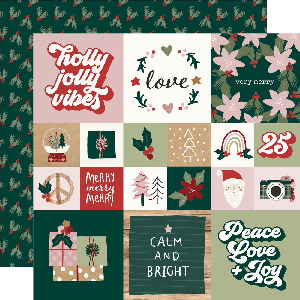 Simple Stories Boho Christmas 12X12 2X2/4X4 Elements