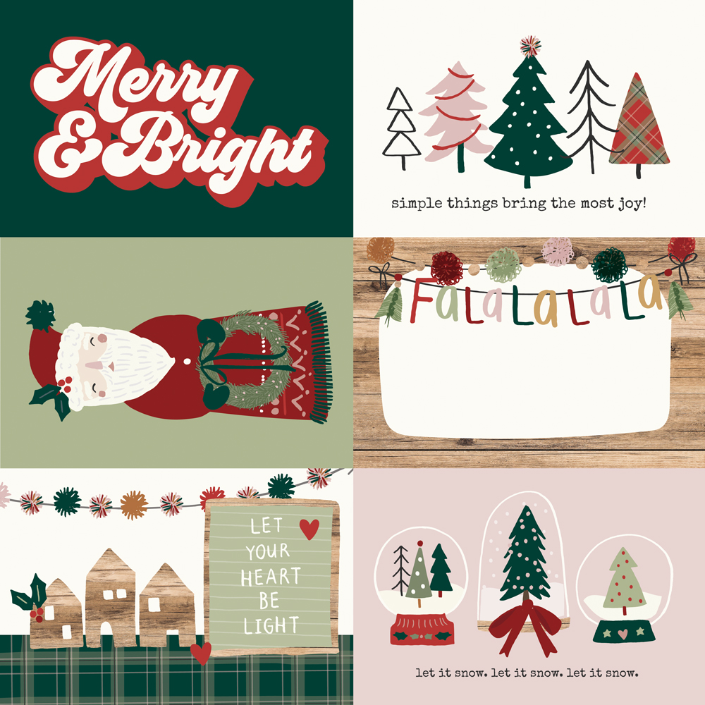 Simple Stories Boho Christmas 12X12 4X6 Elements