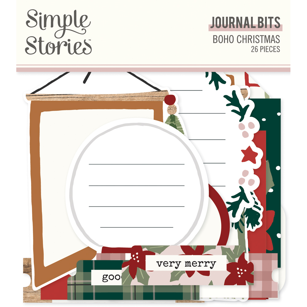 Simple Stories Boho Christmas Journal Bits & Pieces