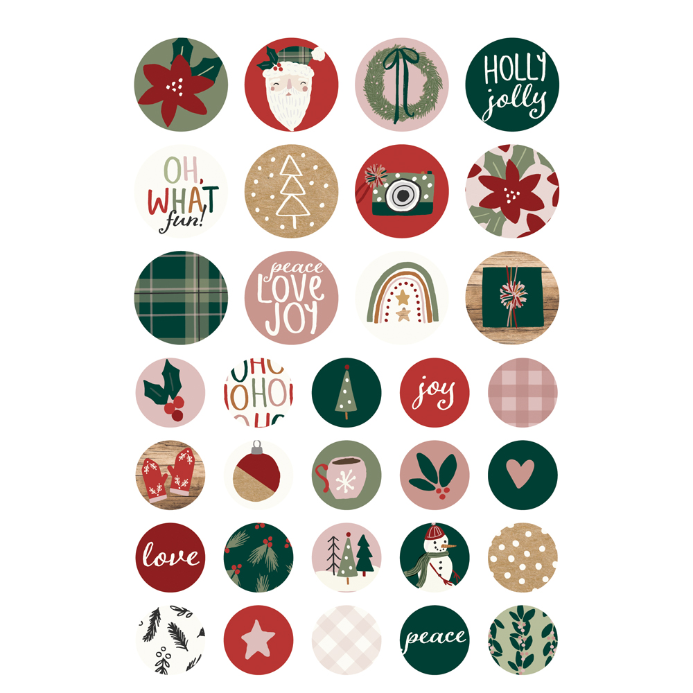 Simple Stories Boho Christmas Sticker Book