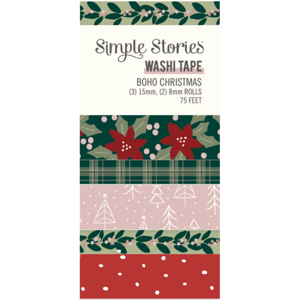 Simple Stories Boho Christmas Washi Tape