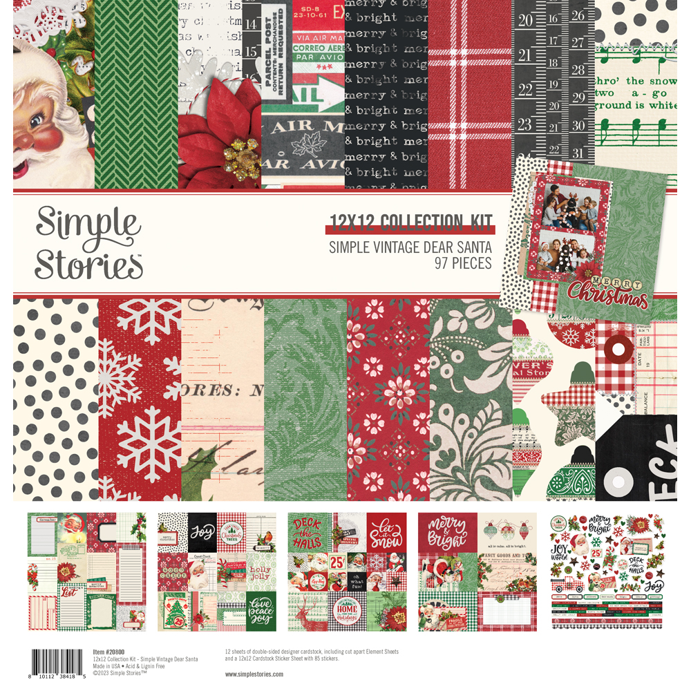 Simple Stories SV Dear Santa Collection Kit