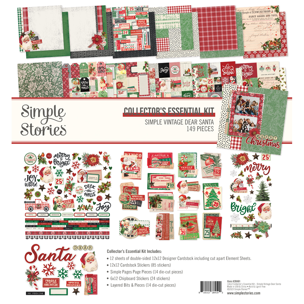 Simple Stories SV Dear Santa Collector’s Esimple Storiesential Kit