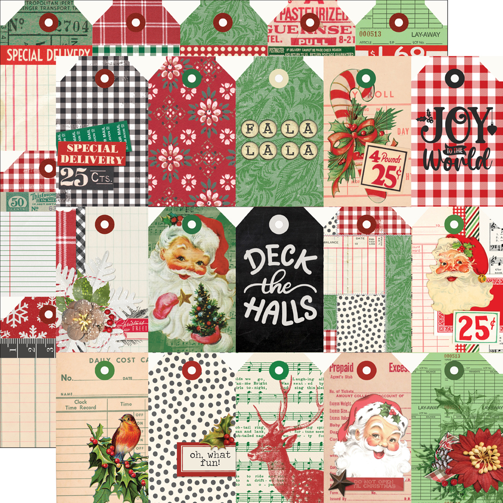 Simple Stories SV Dear Santa 12X12 Tag Elements