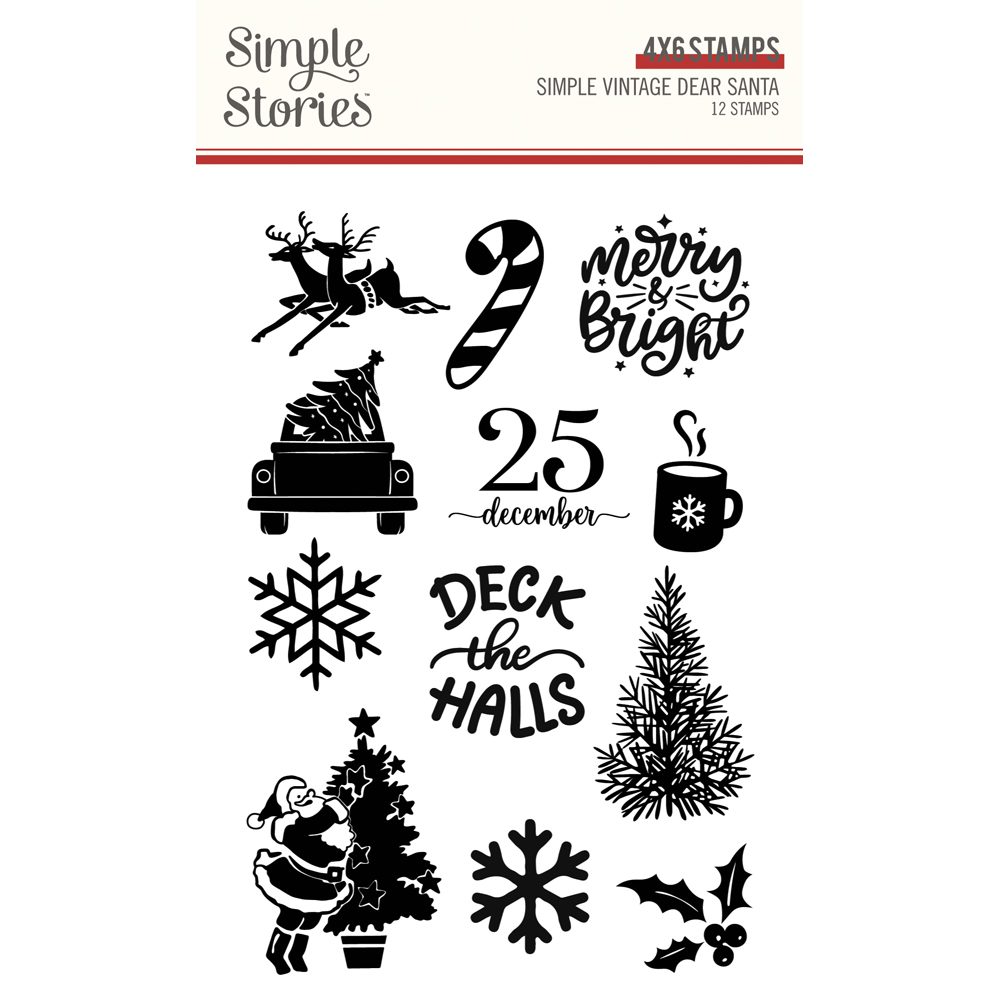 Simple Stories SV Dear Santa Stamps