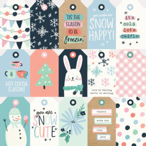 Simple Stories Winter Wonder 12X12 Tags Elements