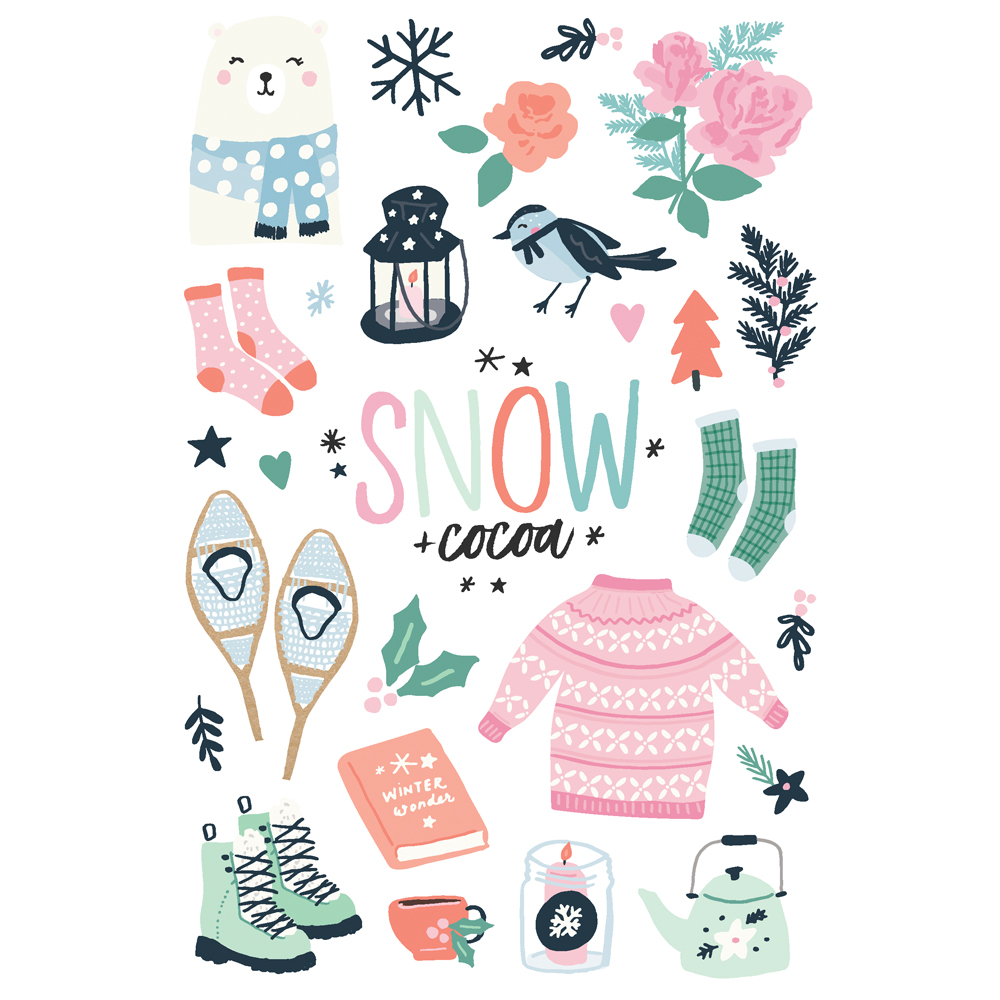 Simple Stories Winter Wonder Sticker Book