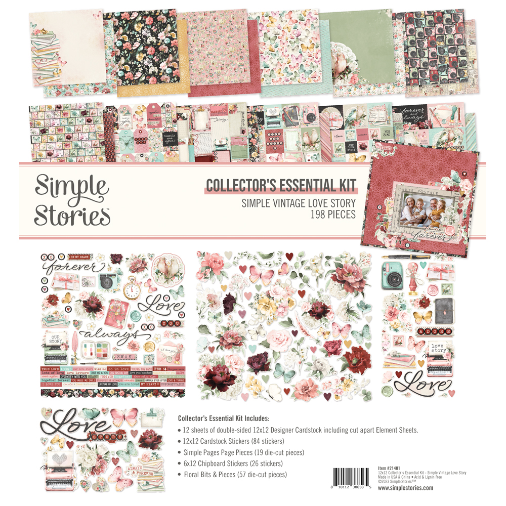 Simple Stories Simple Vintage Love Story Collector’s Essential Kit