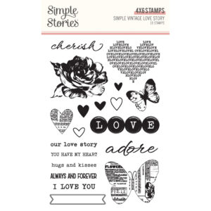 Simple Stories Simple Vintage Love Story Stamps