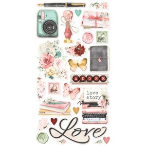 Simple Stories Simple Vintage Love Story 6X12 Chipboard