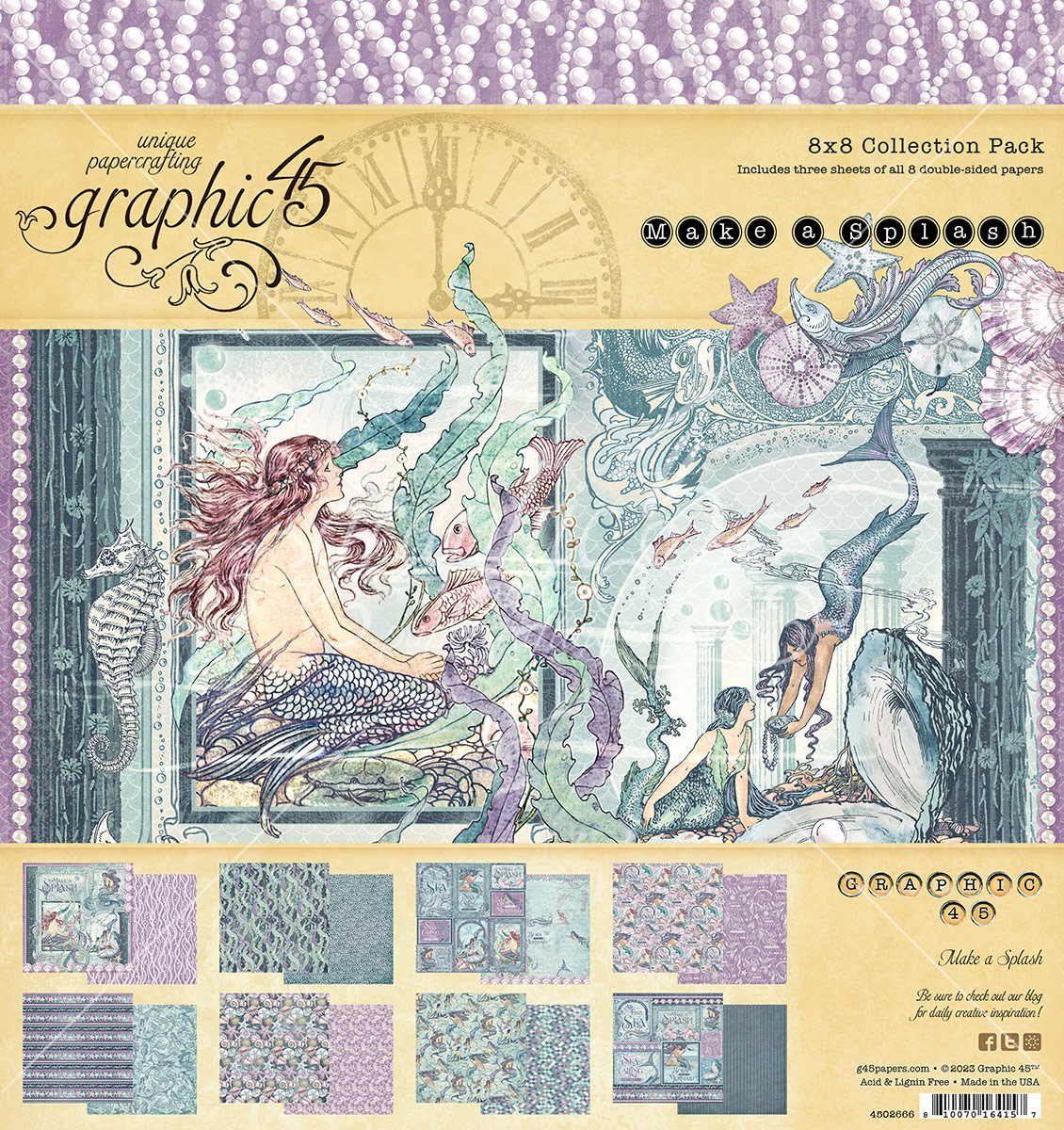 Graphic 45 Make A Splash 8X8 Collection Kit