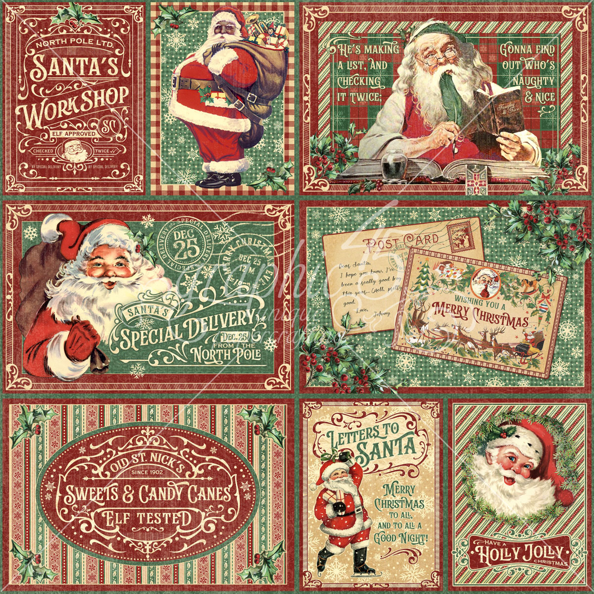 Graphic 45 Letters To Santa 12X12 Sweets and Treats