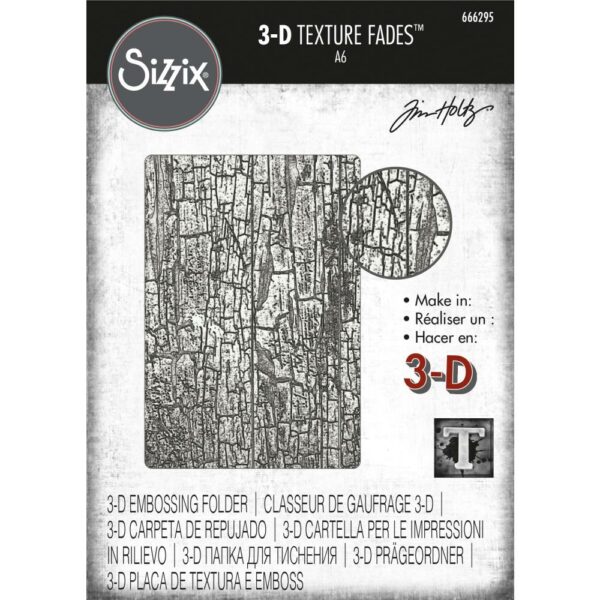 Sizzix Embossing Folder 3D Cracked