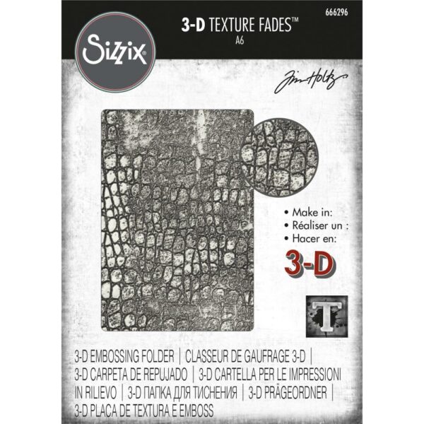 Sizzix Embossing Folder 3D Reptile