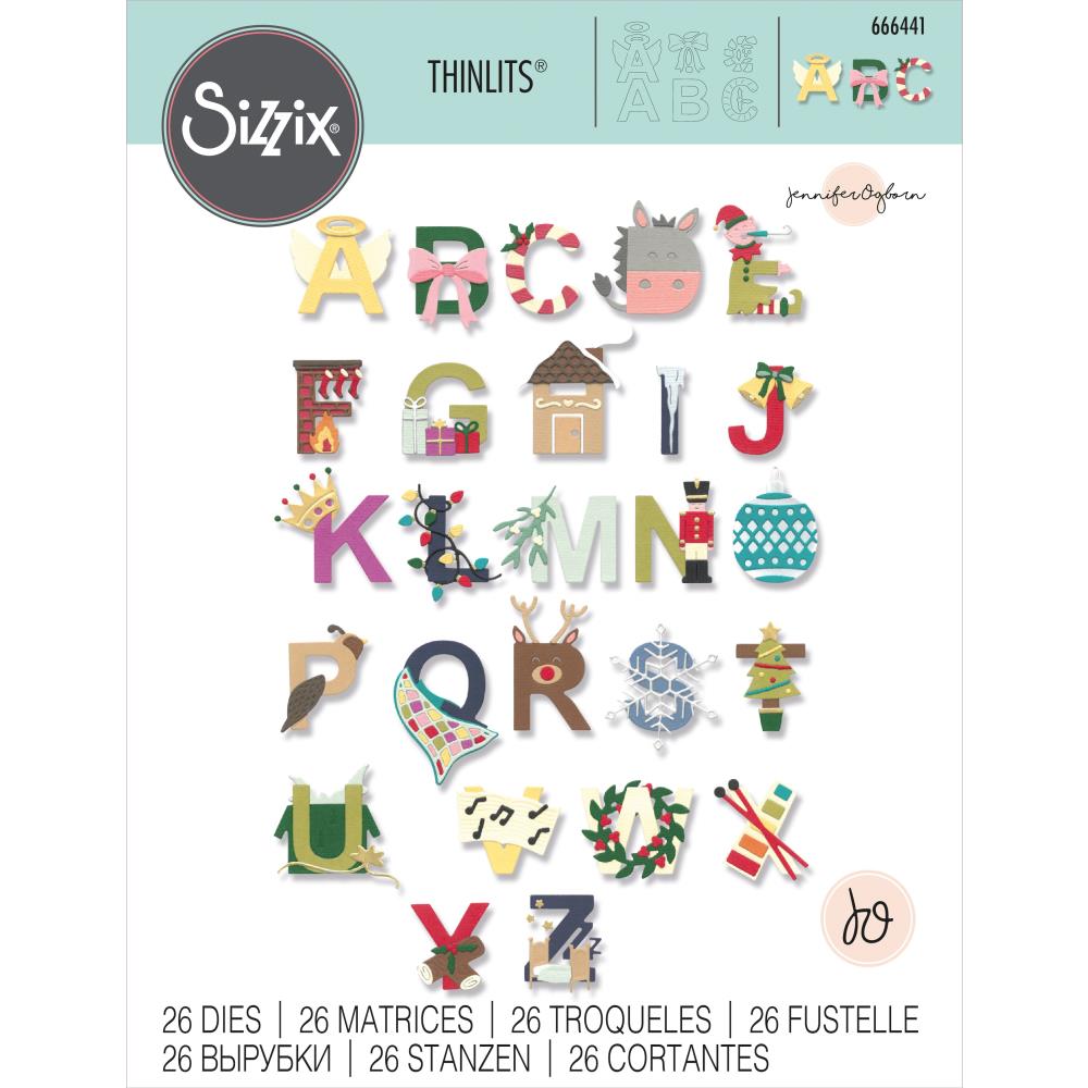 Sizzix Thinlit Die Christmas Alphabet