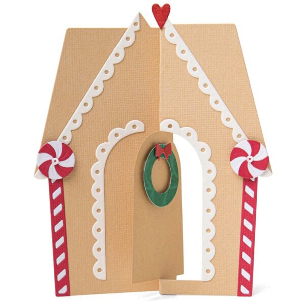 Sizzix Thinlit Die Gingerbread House Card Base