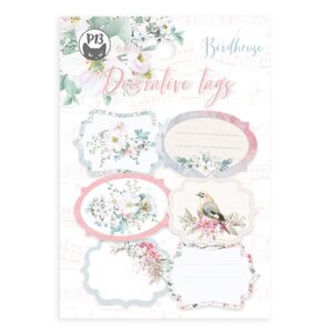 P13 Birdhouse Decorative Tags Set 4