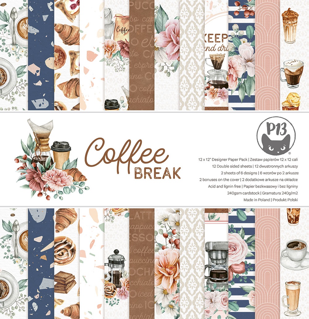 P13 Coffee Break 12X12 Paper Pad