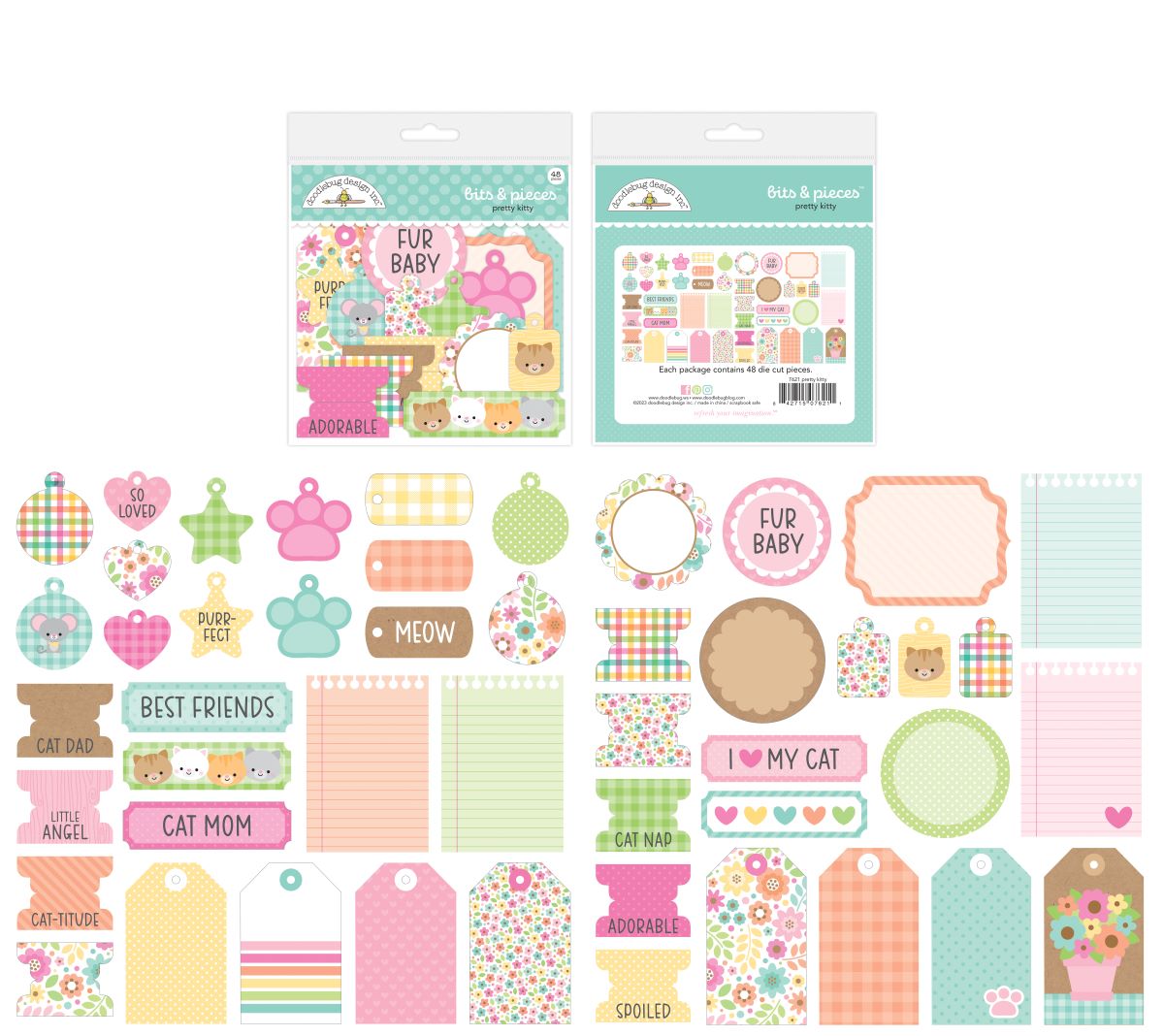 Doodlebug Pretty Kitty Bits & Pieces