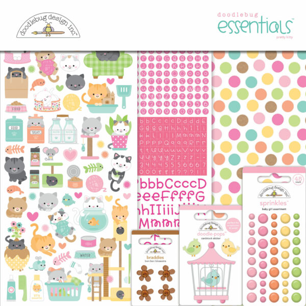 Doodlebug Pretty Kitty Essentials Kit