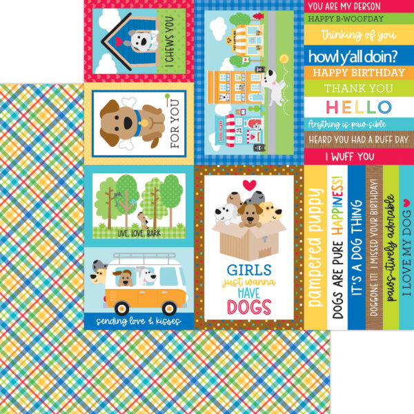 Doodlebug Doggone Cute 12X12 Playful Plaid