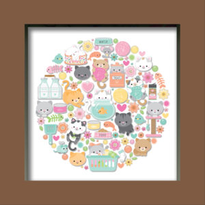 Doodlebug Pretty Kitty Shadow Box Kit