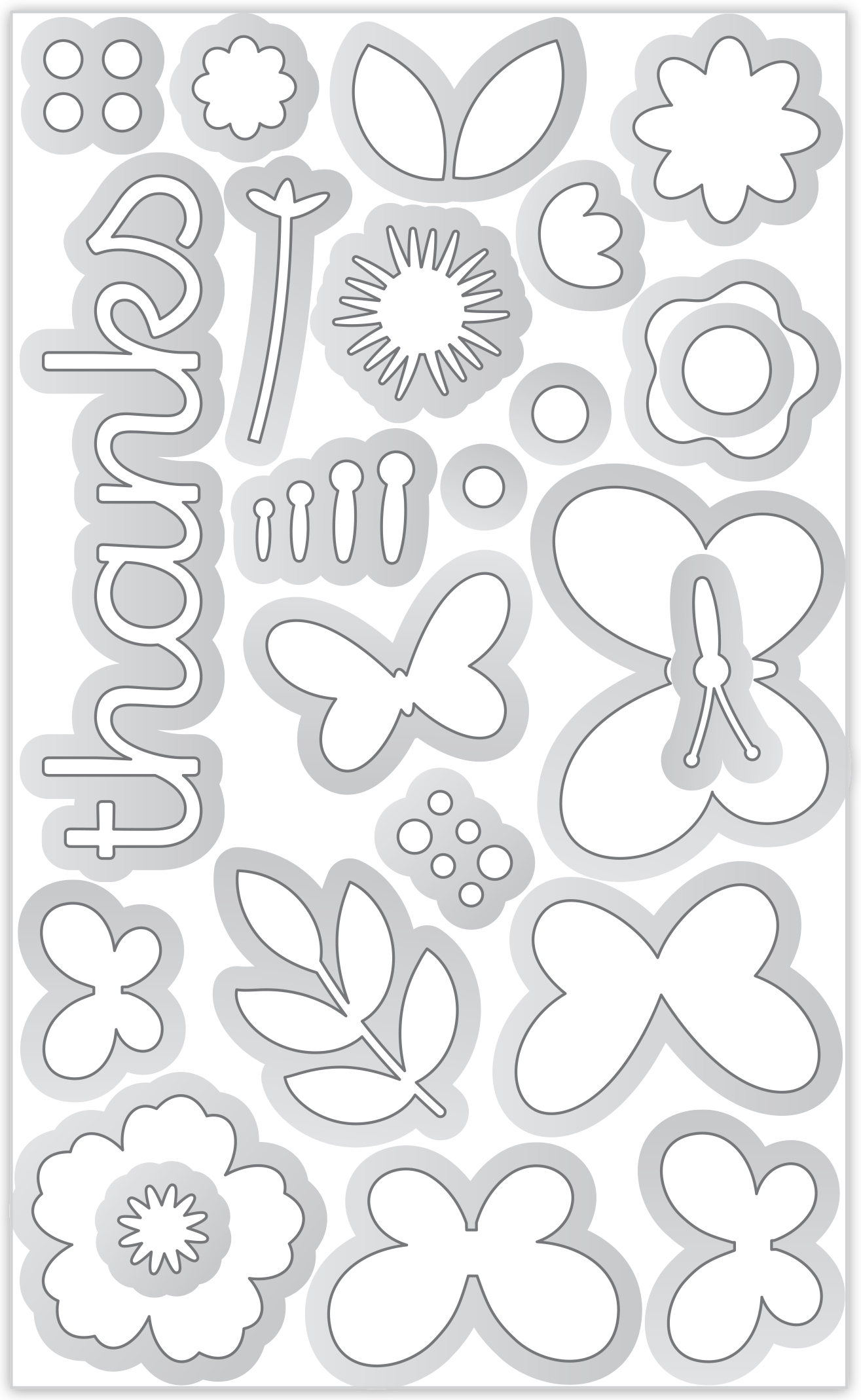 Doodlebug Butterfly Wishes Doodle Cut