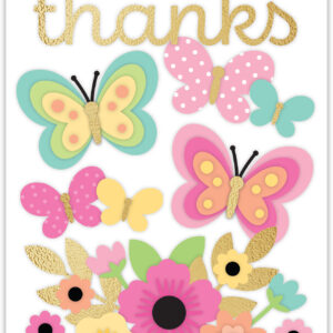 Doodlebug Butterfly Wishes Doodle Cut