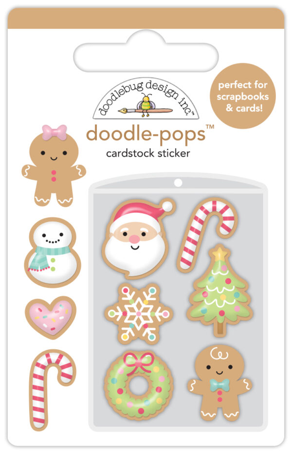 Doodlebug Gingerbread Kisses Doodle Pops Christmas Cookies