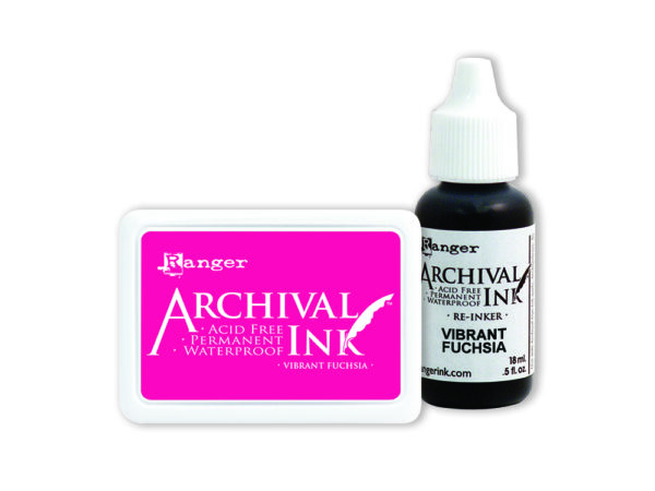 Ranger Archival Reinker Vibrant Fuschia