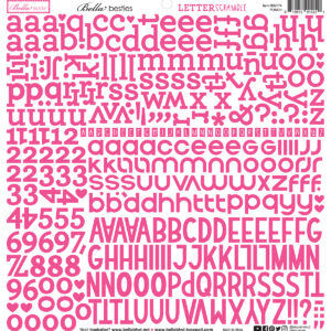 Bella Boulevard Letter Scramble Alpha Stickers Punch