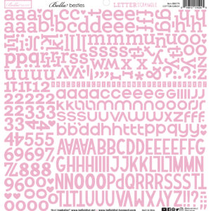 Bella Boulevard Letter Scramble Alpha Stickers Cotton Candy