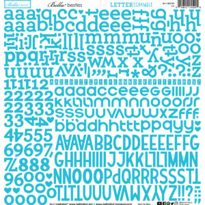 Bella Boulevard Letter Scramble Alpha Stickers Ice