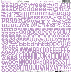 Bella Boulevard Letter Scramble Alpha Stickers Plum