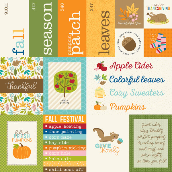 Bella Boulevard 12X12 One Fall Day Daily Details