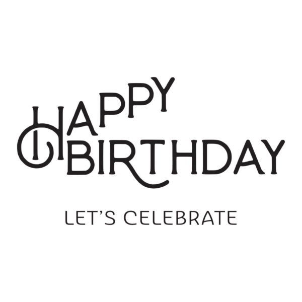 Spellbinders Betterpress Plate Happy Birthday Celebrate