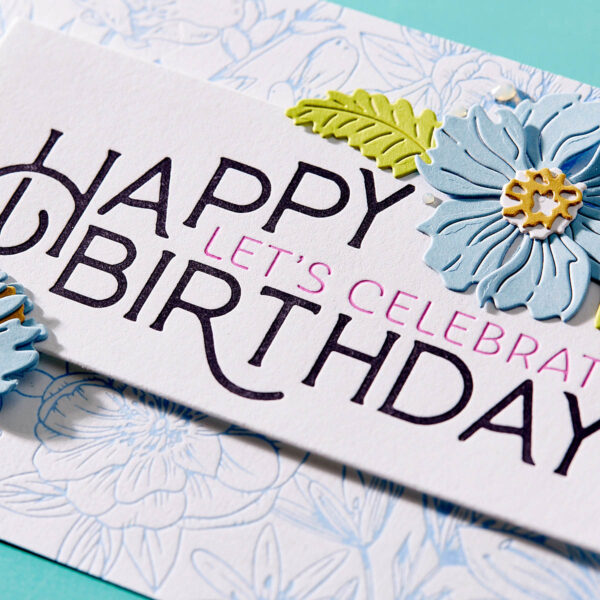 Spellbinders Betterpress Plate Happy Birthday Celebrate