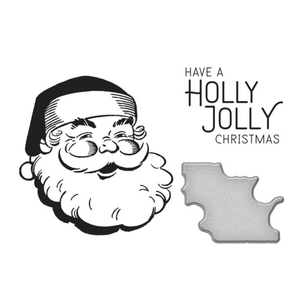 Spellbinders Betterpress Holly Jolly Santa