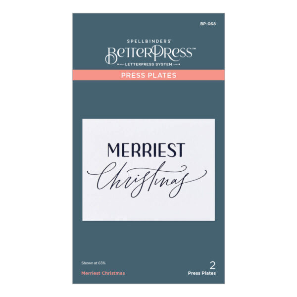 Spellbinders Betterpress Plate Merriest Chritmas