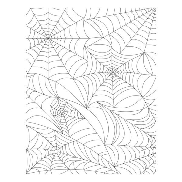 Spellbinders Betterpress Plate Spider Web Background